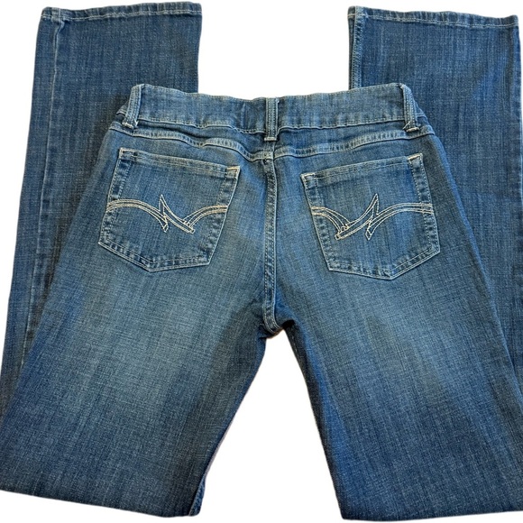 Wrangler Women’s 09MWZDO Mid Rise Bootcut Jeans Dark Wash Size 7/26 Classic West - Picture 3 of 3